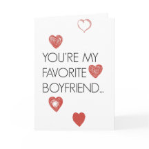 お気に入りのなボーイフレンド: おもしろいなバレンタインデーカード