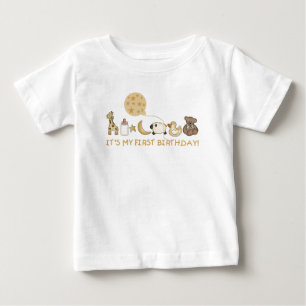 お気に入りのな事の最初誕生日 ベビーTシャツ