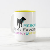 お気に入りのな品種マグは救助されます ツートーンマグカップ (正面左)