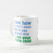 お気に入りのな子供 コーヒーマグカップ (正面左)