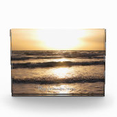 お気に入りのな眺めのカスタムな写真および文字 フォトブロック (正面)