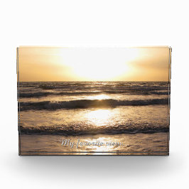 お気に入りのな眺めのカスタムな写真および文字 フォトブロック