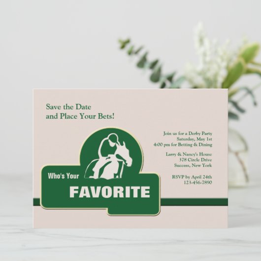 お気に入りのな競馬の招待状 セーブザデート (スタンド正面)