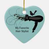 お気に入りのな美容師 セラミックオーナメント (裏面)