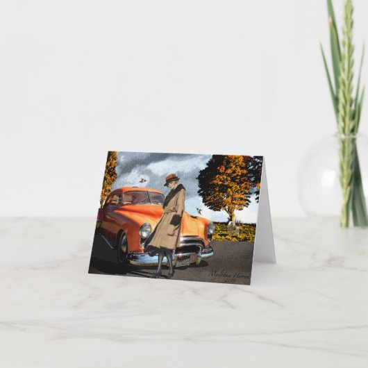 お気に入りのな色のオレンジ20年代の美しい カード (正面)