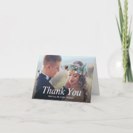 お気に入りのの結婚写真 サンキューカード