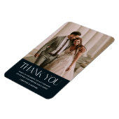 お気に入りのの結婚写真 |ネイビーブルー マグネット (左側)