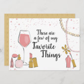 お気に入りのものサイン 招待状 (正面/裏面)