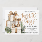 お気に入りのものパーティー招待状 招待状 (正面)