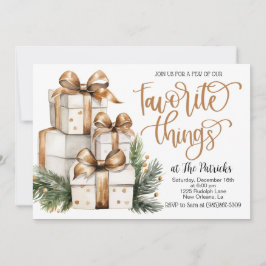 お気に入りのものパーティー招待状 招待状