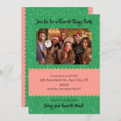 お気に入りのものパーティー カスタム 招待状 (正面/裏面)