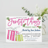 お気に入りのもの クリスマスパーティー招待状 招待状 (スタンド正面)