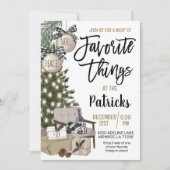 お気に入りのもの ホリデーパーティー招待状 招待状 (正面)