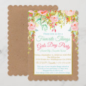 お気に入りのもの Girls Day 招待状 (正面/裏面)