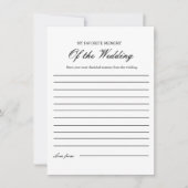 お気に入りのウェディングシャワーの記憶 招待状 (正面)