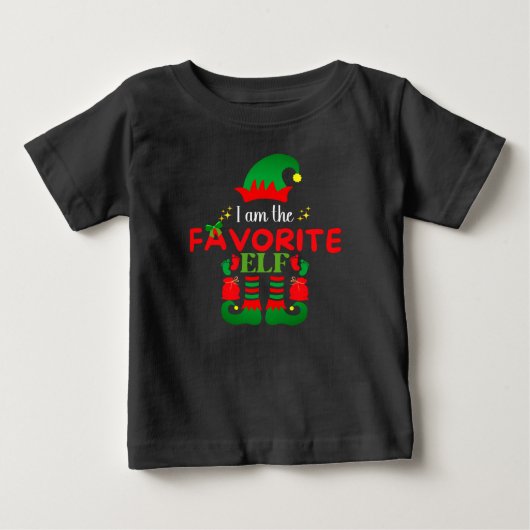お気に入りのエルフの赤ちゃんです ベビーTシャツ (正面)