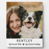 お気に入りのカスタム写真ペット犬メモリアル フォトプラーク (正面)