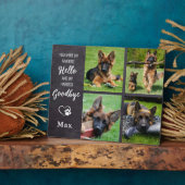 お気に入りのカスタム写真4枚のペット追悼プレート フォトプラーク (側面)