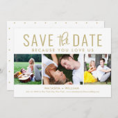 お気に入りのカラーが選べる 編集可能な「Save The Date」カード シーズンカード (正面/裏面)