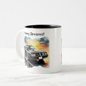 お気に入りのクラシック車コーヒーマグ ツートーンマグカップ (正面左)