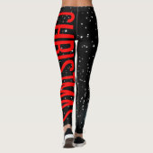 お気に入りのクリスマス星空の夜 レギンス (裏面)