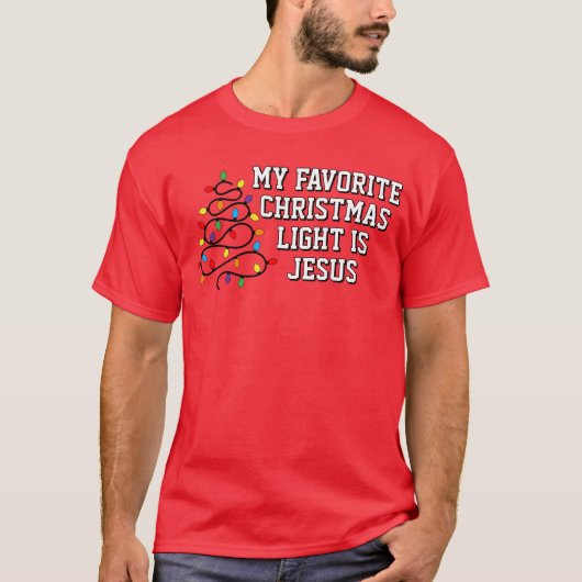 お気に入りのクリスマス ライト Tシャツ (正面)