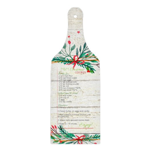 お気に入りのクリスマスCookieレシピ カッティングボード (正面)