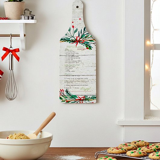 お気に入りのクリスマスCookieレシピ カッティングボード
