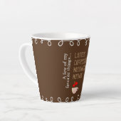 お気に入りのコーヒーマグ カフェラテマグ (左アングル)