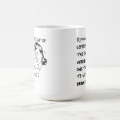 お気に入りのコーヒー 女性 冗談 マグカップ (中央)