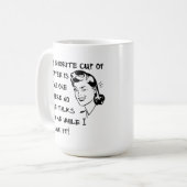 お気に入りのコーヒー 女性 冗談 マグカップ (正面左)