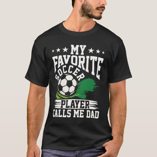 お気に入りのサッカー選手が僕をパパと呼ぶ サッカー Tシャツ (正面)