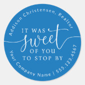 お気に入りのステッカーストップのオープンドハウス ラウンドシール (正面)