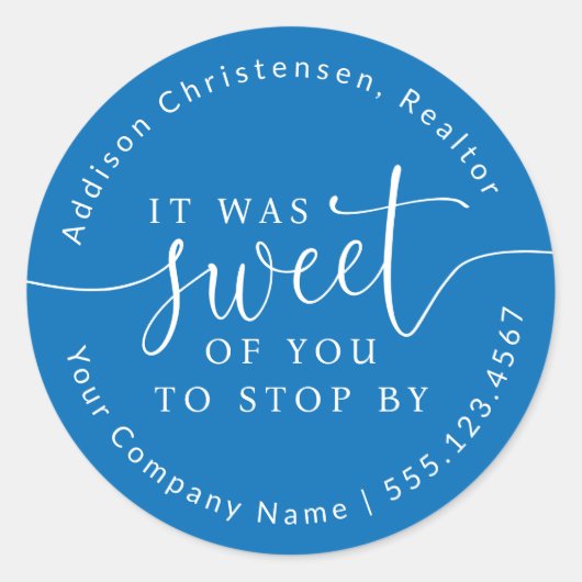 お気に入りのステッカーストップのオープンドハウス ラウンドシール (正面)