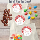 お気に入りのスナック ブライダルシャワーのお土産、私のお気に入り ラウンドシール