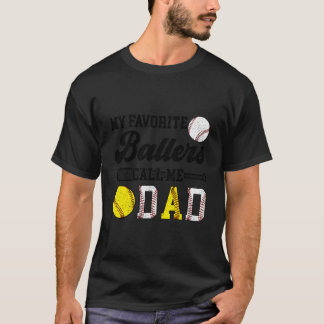 お気に入りのスーパースターは僕をパパと呼ぶ ソフトボール 野球 パパ Tシャツ
