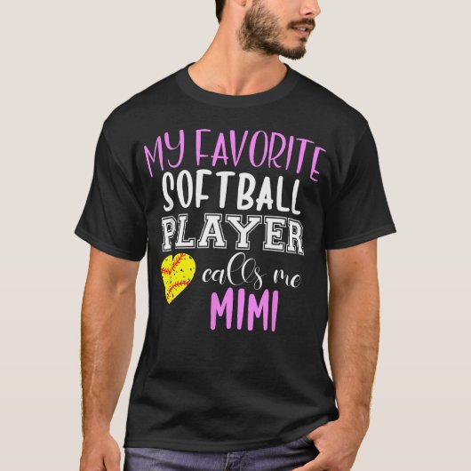 お気に入りのソフトボール選手から私に連絡 Tシャツ (正面)