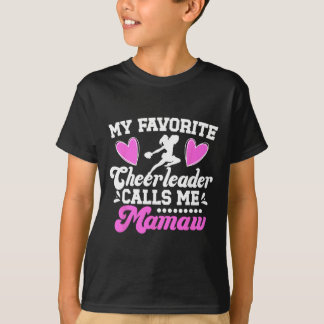 お気に入りのチアリーダーがママと呼ぶ チア ママおばあちゃん Tシャツ
