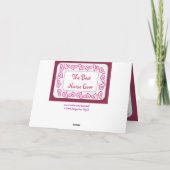 お気に入りのナースハッピーナースデイカスタマイズ可能カード カード (裏面)