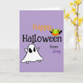 お気に入りのハロウィン折り畳みグリーティングカード カード (黄色い花)