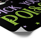 お気に入りのハロウィーンの飲み物を選ぶ ポスター (角)