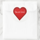 お気に入りのハート肯定ステッカー ラウンドシール (バッグ)