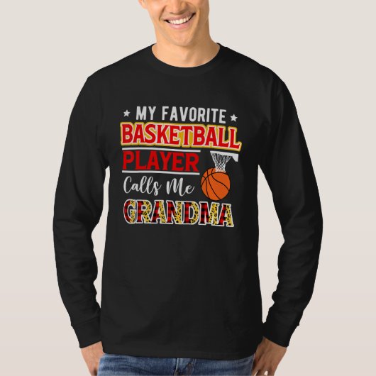 お気に入りのバスケットボール選手がおばあちゃんと呼んでくれる Tシャツ (正面)