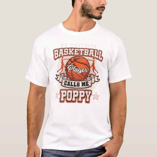お気に入りのバスケットボール選手 Tシャツ (正面)