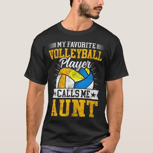 お気に入りのバレーボール選手が私を「おばさんお母さん」と呼んでくれる Tシャツ (正面)