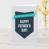 お気に入りのパパ父のデイカード カード (黄色い花)