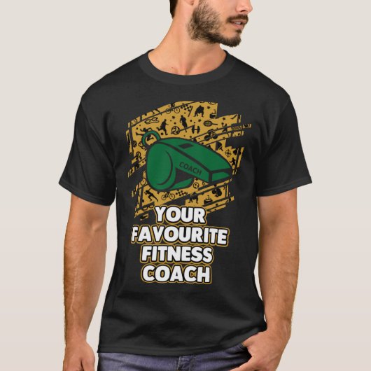 お気に入りのフィットネスコーチ 健康コーチのユーモア Tシャツ (正面)