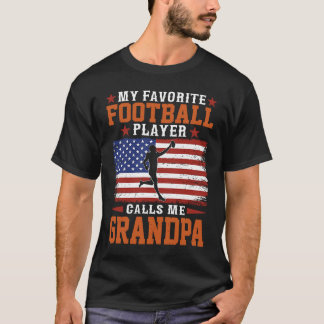 お気に入りのフットボール選手にアメリカのお爺さんと呼ばれて Tシャツ