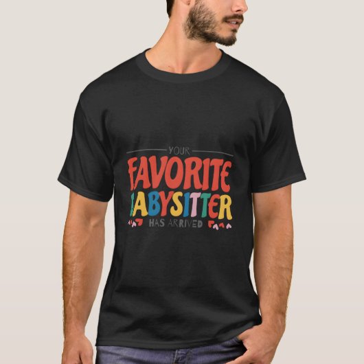 お気に入りのベビーシッターがやってきた ベビーシッターB Tシャツ (正面)