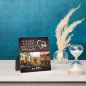 お気に入りのペットとのお別れの記念に最適なモダンなメモリアル フォトプラーク (インサイチュ)